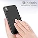 Ztotop iPhone X Case,iPhone XS case, Ultra Slim Liquid Silicone Gel Rubber Anti-Scratch Shockproof 5.8 Inch Minimalist Design Cover for Apple iPhone X,iPhone XS /10 with Honeycomb Grid Pattern, Black