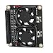 Wentylator Chłodzący, Karta Rozszerzeń GPIO z Podwójnym Chłodzeniem Procesora z Diodą LED, dla Raspberry Pi 4B/3B+/3B/3A+
