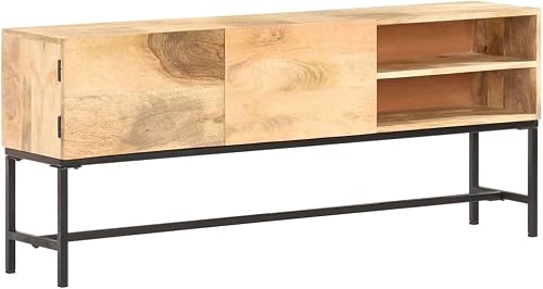 Legno Massello di Mango Credenza Madia Mobile Basso Armadio Armadietto Mobili