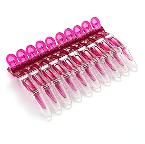 Set de 10 pinzas Croc transparentes para cabello miniatura 2