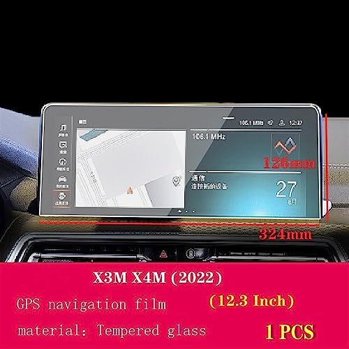 Verre trempé BMW X3M X4M 2021 protection écran tactile GPS