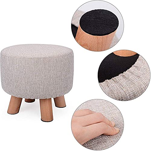 Tabouret bois massif beige lavable pour petits espaces