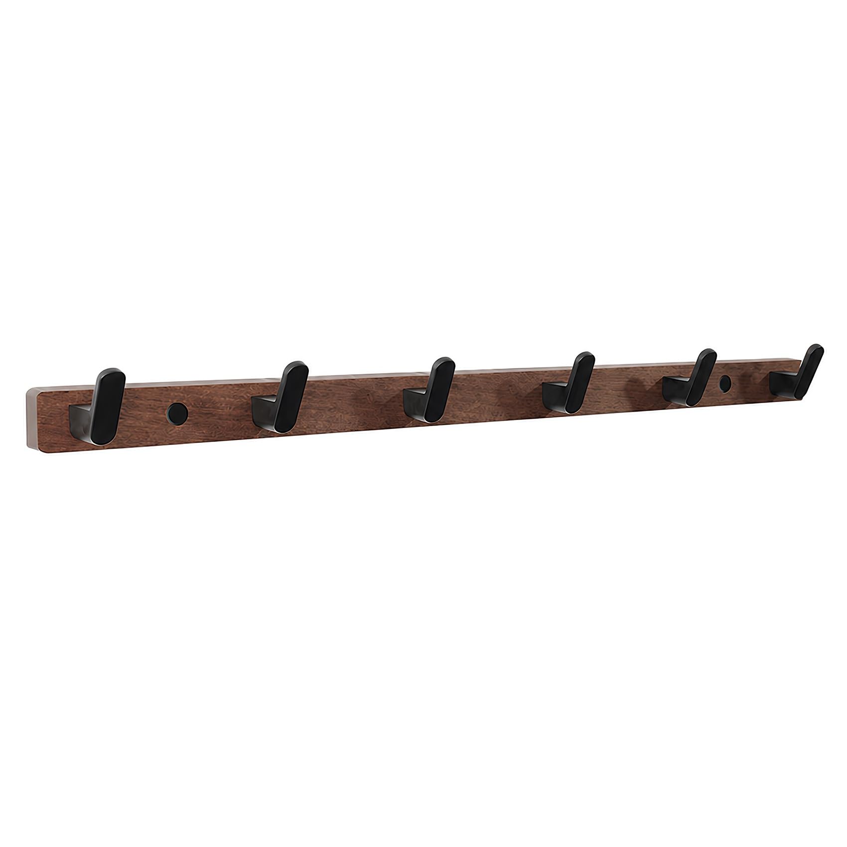 Tzufa Walnut Wooden Coat Hooks Coat Rack Wall Mounted Easy Install Wall Hooks