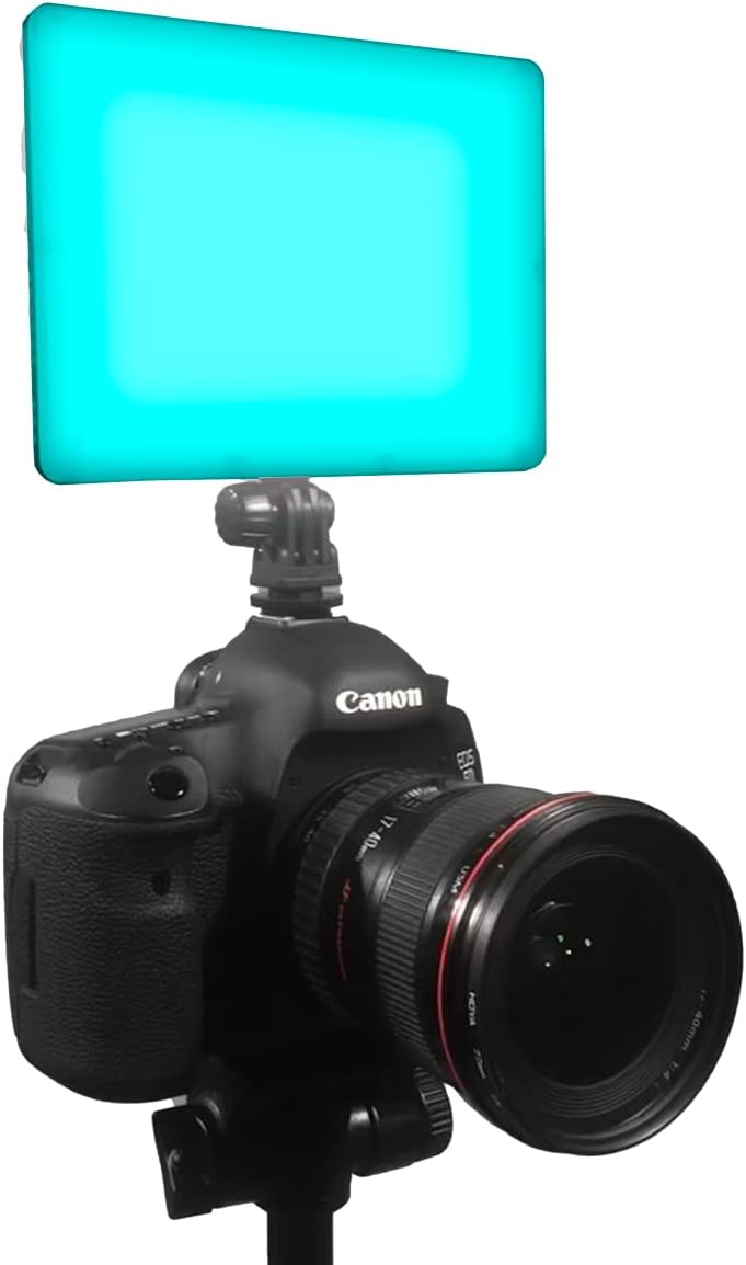 Dracast X Series LED240 RGBWW On Camera LED Video Light | App Control | Dimmable 0-100% | CRI & TLCI 96+ | NP-F Battery Plate