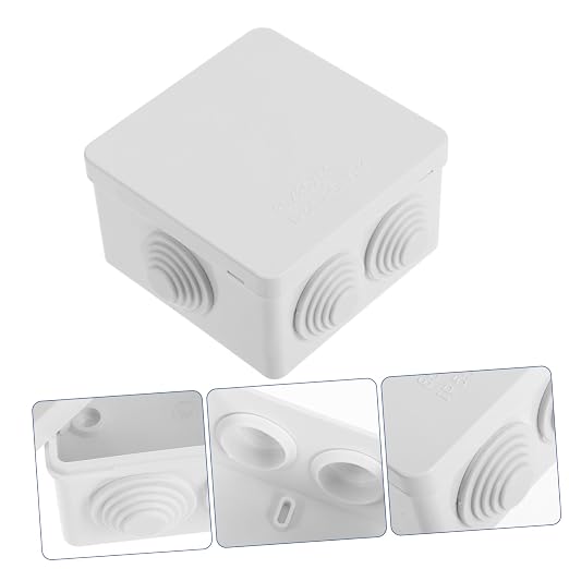 Caja eléctrica plástica blanca para proyectos exteriores miniatura 6