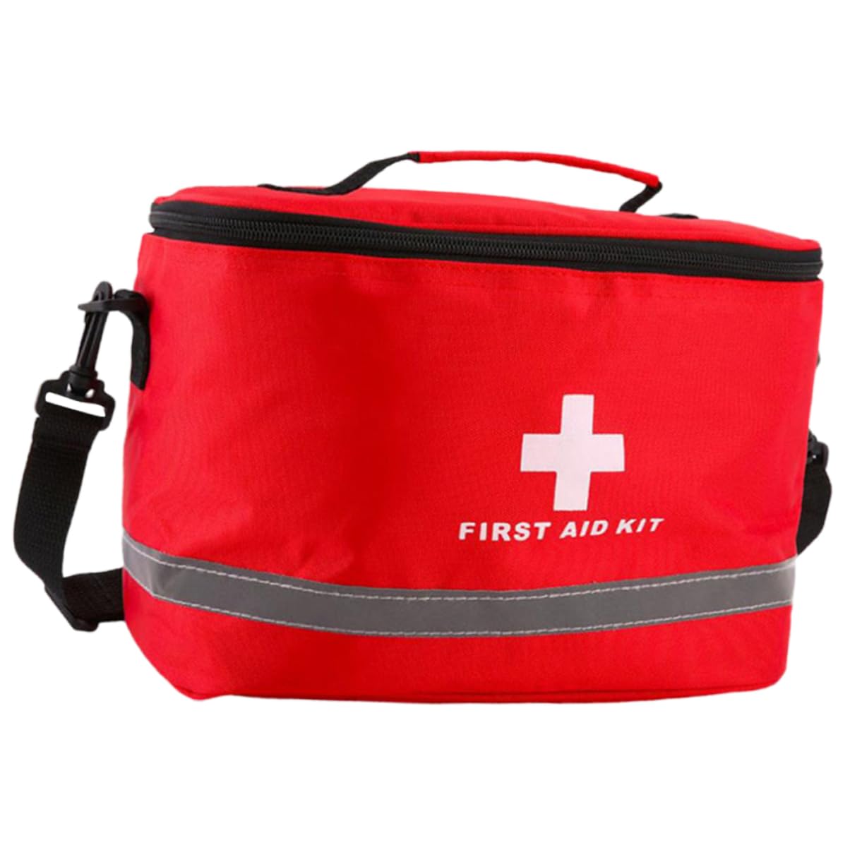 SOESFOUFU Cylinder Shape First Aid Bag for Travel Emergency Big Kit Bag Shoulder Strap Random Color