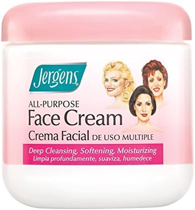 Jergens All Purpose Face Cream, Deep Cleansing Facial Cream, Makes Skin Smooth and Vibrant, 15 Ounce (Pack of 2)