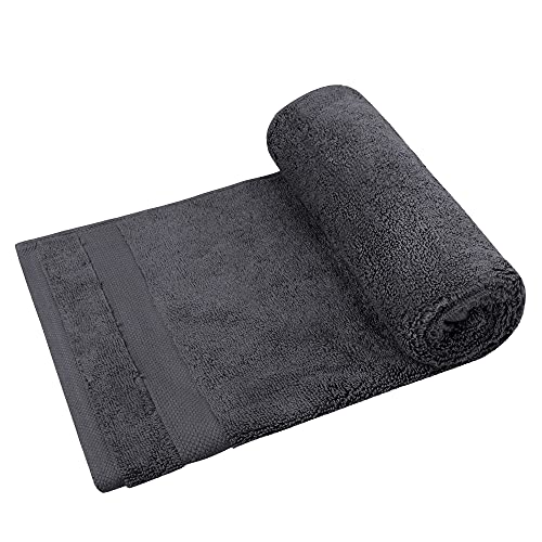 A1 Home Collections 100% Organic Cotton Hand Towels 700 Gsm Plush Feather Touch Quick Dry Hand Towel, Pack Of 4 Gots Certified, Oeko-Tex Green Certified, 20"X30" (Sharkskin Grey) #TOP4