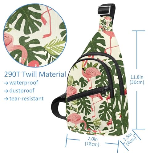Mochila cruzada multicolor con correa ajustable para running y viajes 4