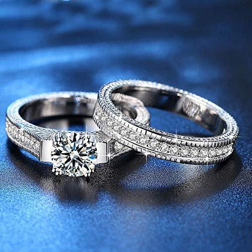 LWJYX Buy Two Rings for one PairCouple Ring His and Hers