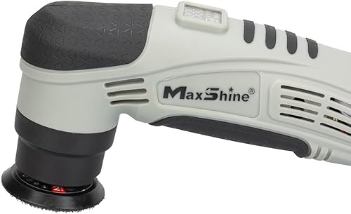 Miniatura 6 de Maxshine Mini pulidora inalámbrica profesional de 3 piezas con kit de compuesto de corte y pulido (M0312 V2) - Ligero (1.93 libras), 6 velocidades,
