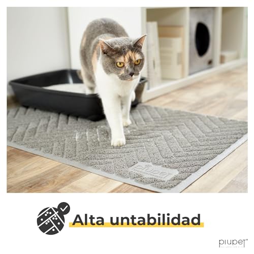 Miniatura 4 de Piupet Alfombra Gatos Arenero I 90x60cm I Extra Grande I Gatos Accesorios I Alfombra Arena Gatos Alfombra Arenero Gatos Alfombra Gato Tapete Gato Alfombra Para Arenero De Gato