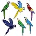 Juvale 6-Pack Tropical Birds Parrot Honeycomb Paper Cutouts Hanging Party Ceiling Decorations