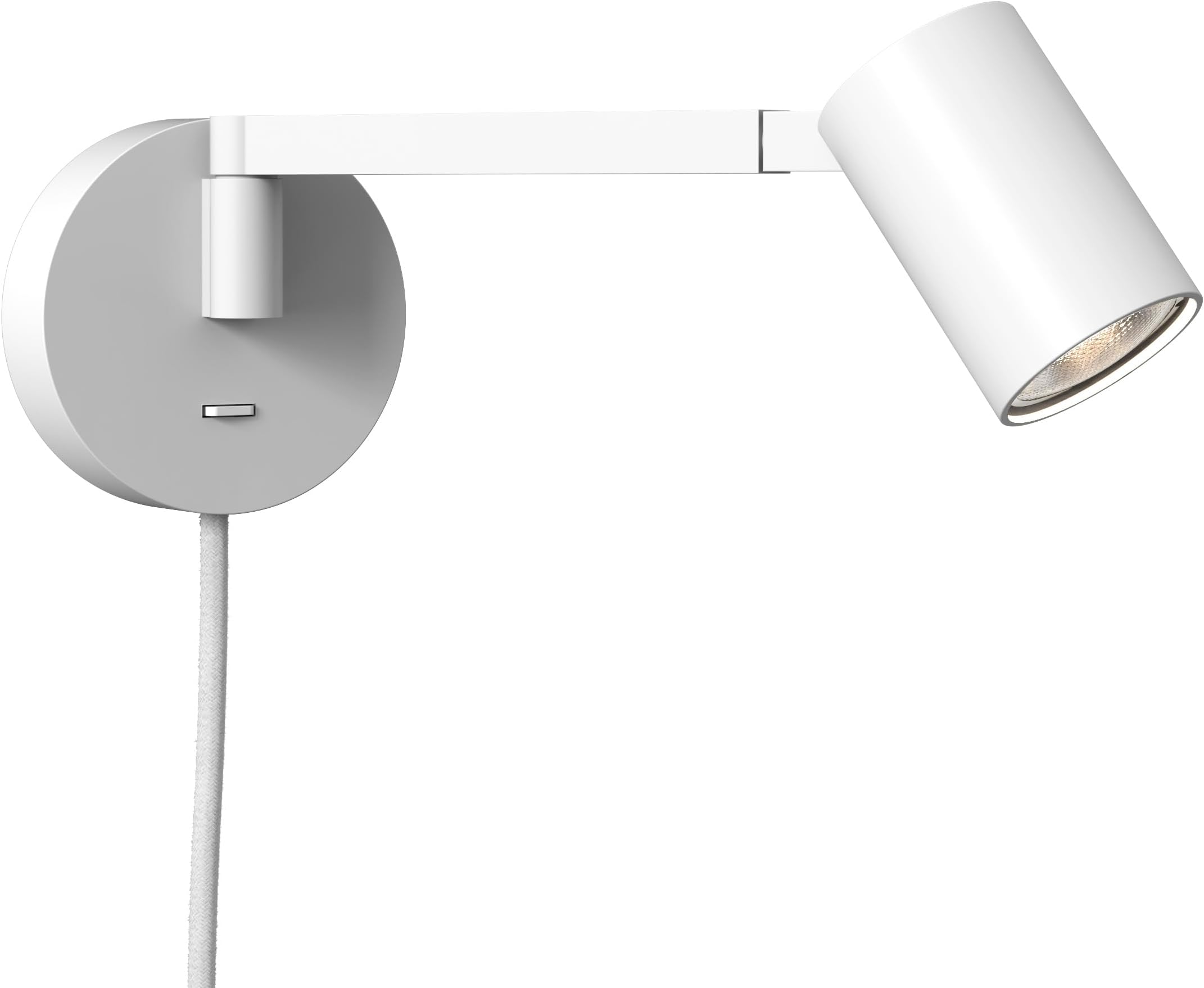 Astro Ascoli Swing Plug in Indoor Reading Light (Matt White), GU10 LED Lamp, Designed in Britain - 1286137-3 Years Guarantee