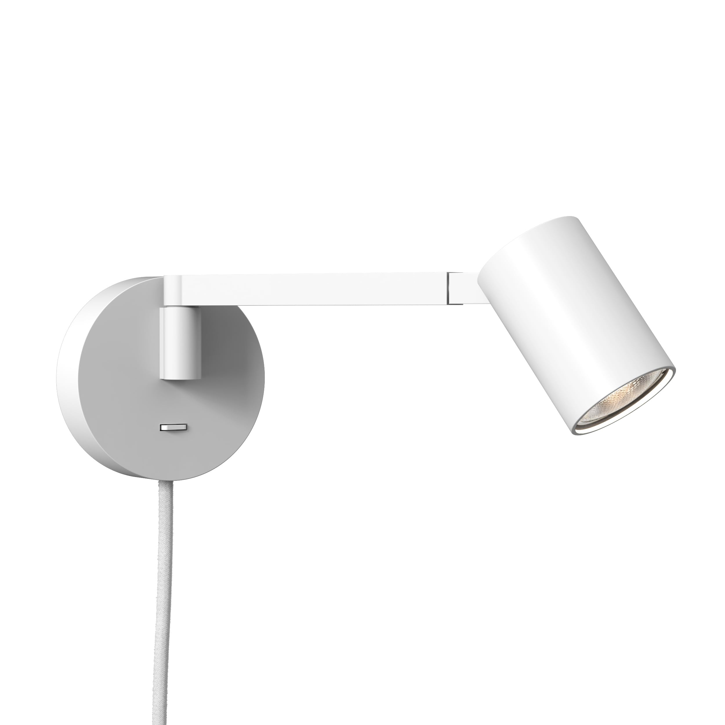 Astro Ascoli Swing Plug in Indoor Reading Light (Matt White), GU10 LED Lamp, Designed in Britain - 1286137-3 Years Guarantee