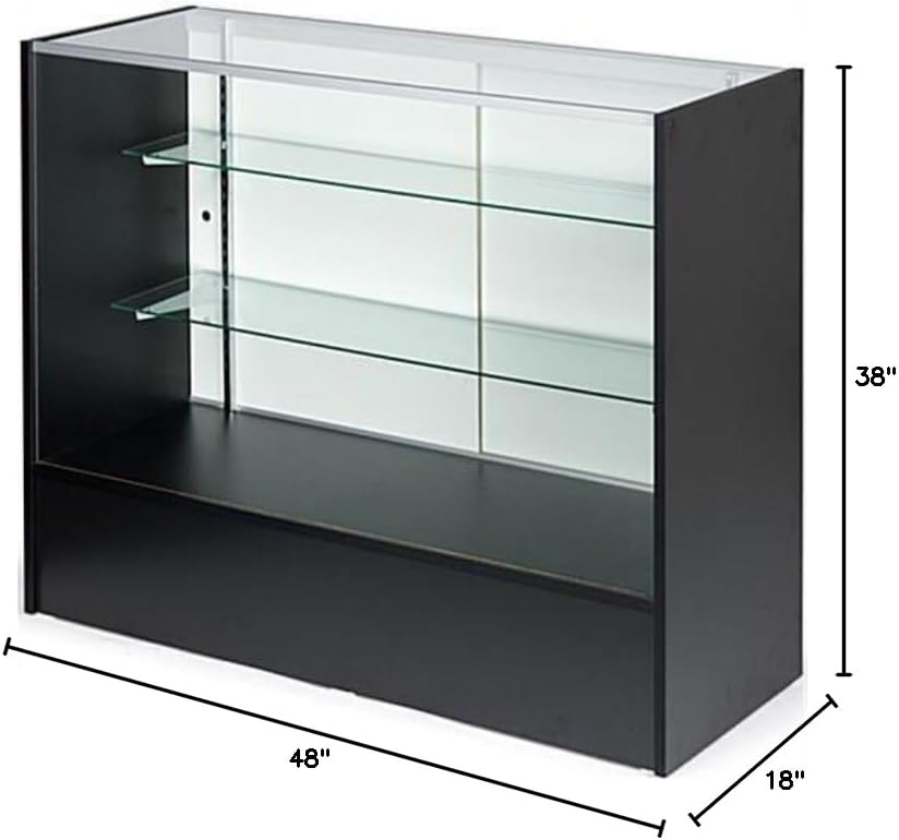 Only Hangers Full Vision Showcase 48 inches - Black