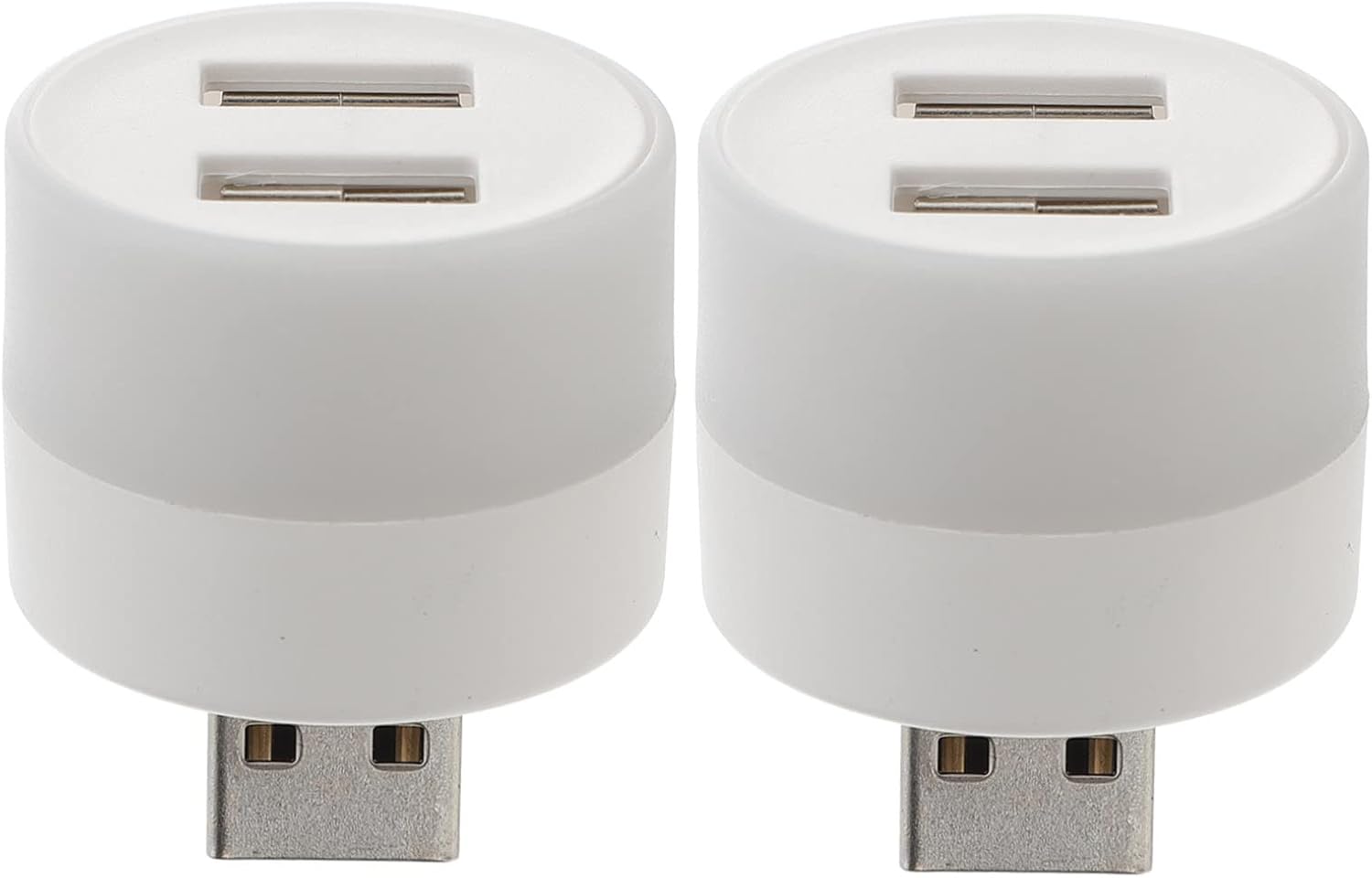 GANAZONO USB Night Light Hub 2 Ports Multi-Functional USB Powered Atmosphere Light for Bedrooms Travel and Home Use