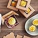 Juvale Cookie Boxes with Window - 50 Pack, 4 x 4 x 2.5 in Brown Cardboard - Pastry Containers & Cupcake Box for Baked Goods Packaging - Mini Treat Holders