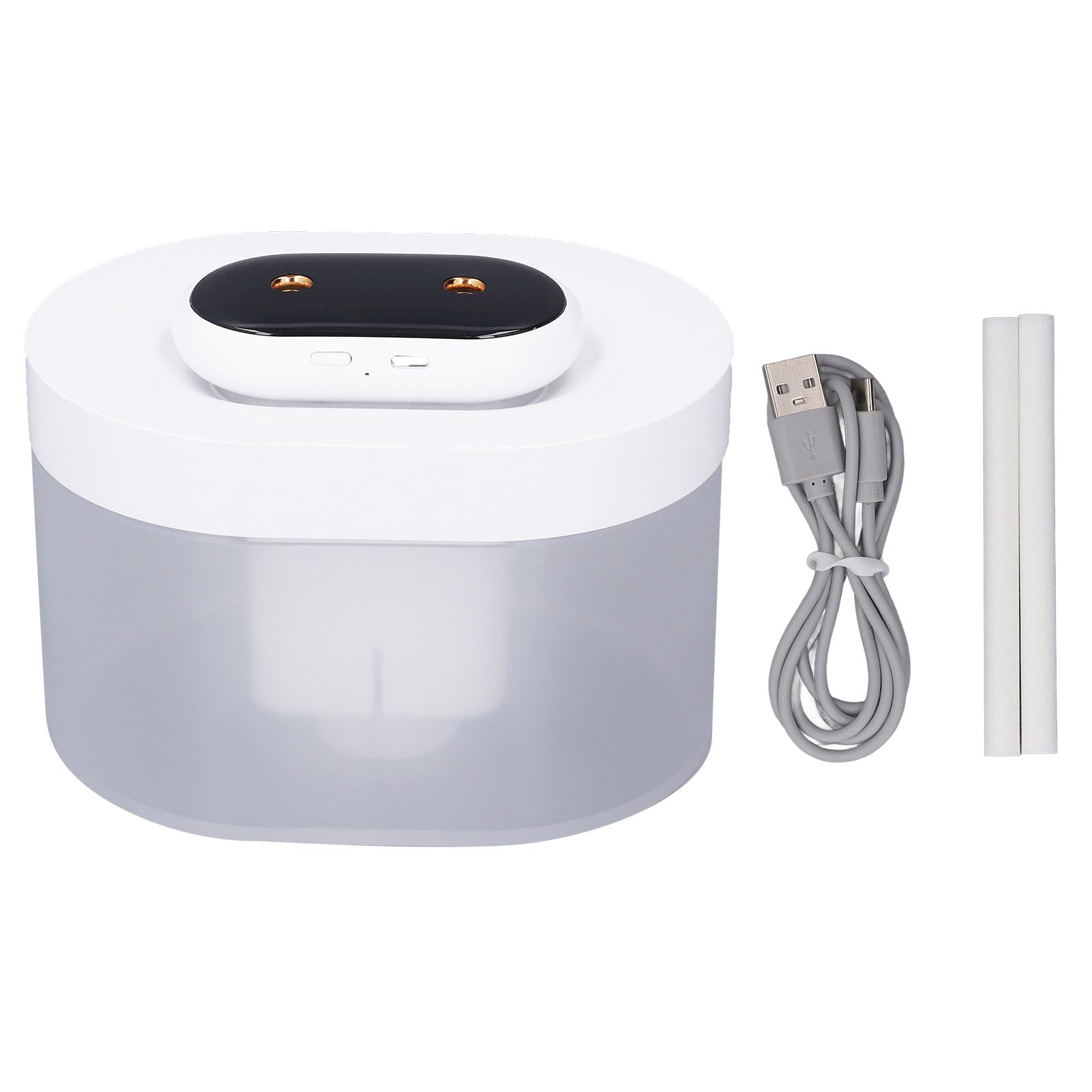 Humidificador de Niebla Fría, Humidificador con Difusor de Aceites Esenciales, Aromaterapia para Viajes en Casa, Oficina, Tanque Grande de 1 Litro, Tiempo de Ejecución de 8 (blanca)
