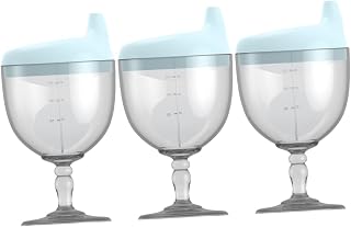 3 Peças Copo Com Canudinho De Plástico Para Bebês Copos De Vinho Para Crianças Garrafa Derramada Com Canudo Copo De Plástico Copo De Vinho Copos Com Canudinho Para Crianças