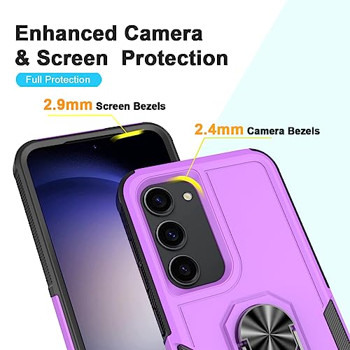 Coque Samsung S23 Plus antichoc avec anneau support et verre - 3