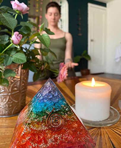 Energy Generator Orgone Pyramid For E-Energy Protection & Healing- Meditation Orgonite Pyramids/Crystal Chakra #TOP7