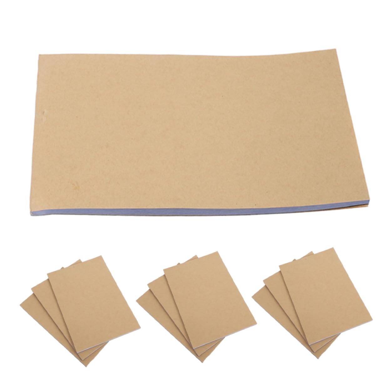 SEWACC 10stücke Notizbuch Blanko Unliniertes Büronotizbuch Aus Kraftpapier Tragbarer Memo-Block Für Schreiben Und Reisen Automatisches Kopieren Ohne Durchschreibepapier