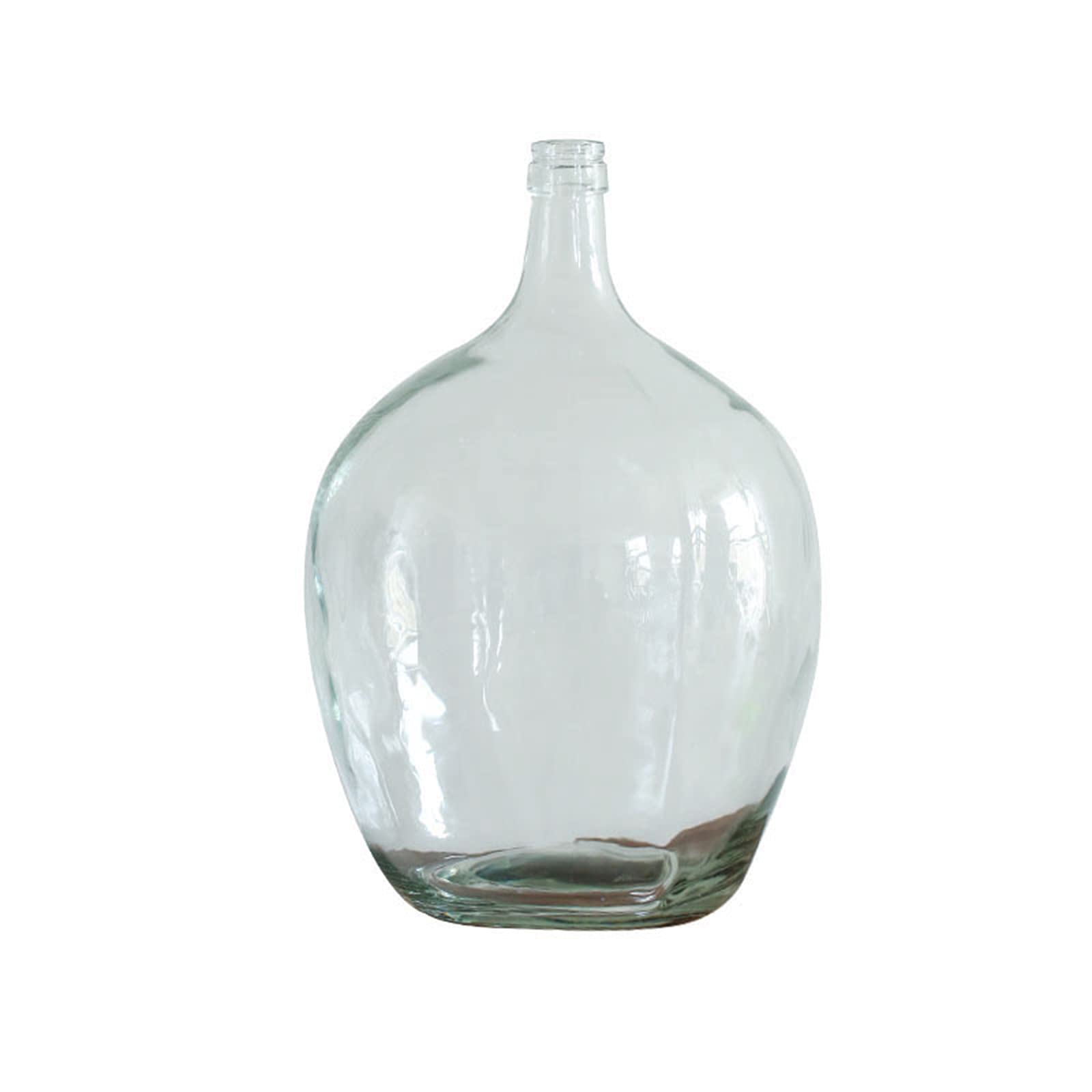 asdchZen Indoor Gardening Thickened Glass Vase, Small Mouth Vase Living Room Dining Table Fresh Flowers Hydroponic Vase,33 * 52CM