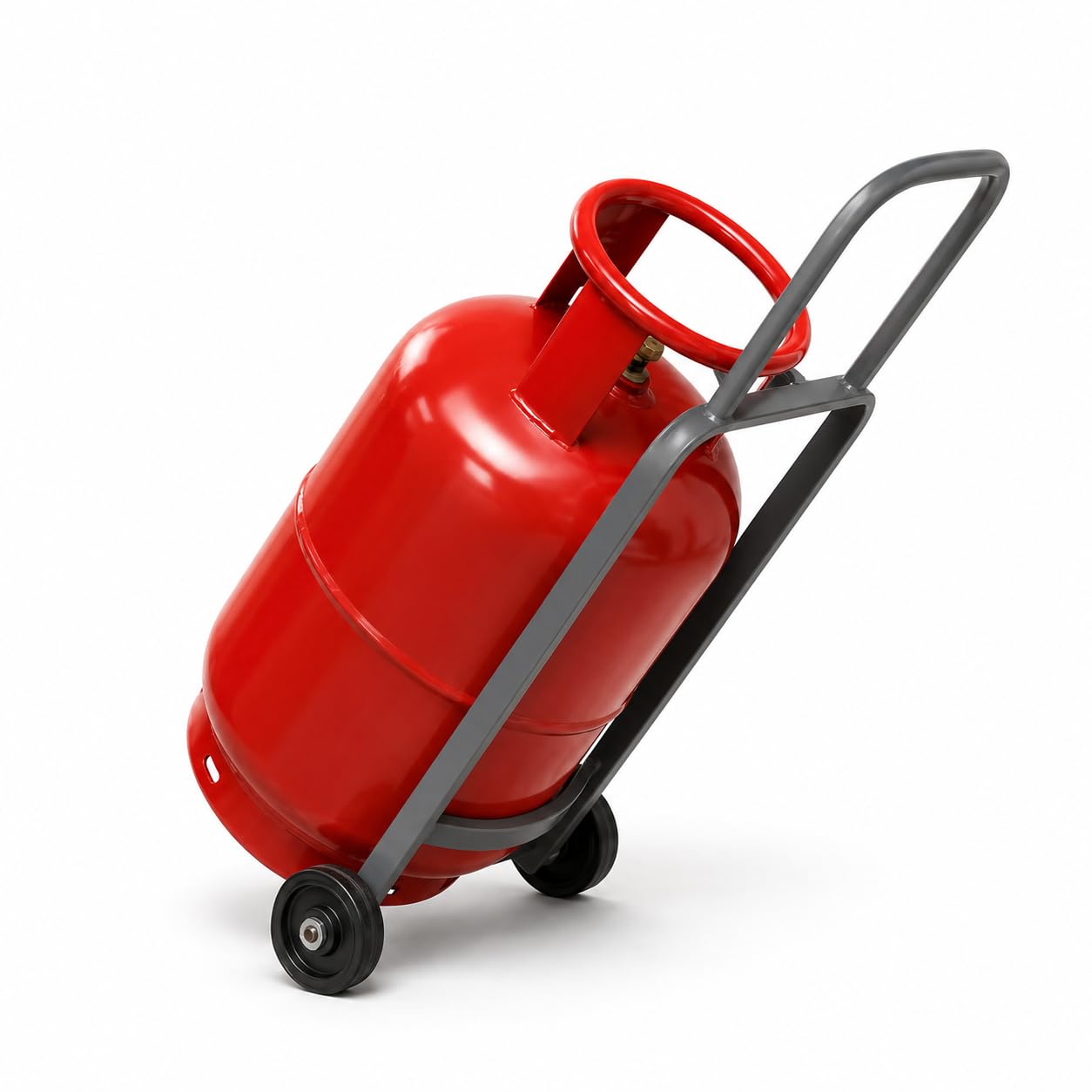 ecofynd Gas Cylinder Trolley with Wheels & Hooks, Weight Capacity up to 50 Kg, Heavy Duty Metal LPG Stand for Home & Kitchen, Anti-Slip Rubber Base, Rust-Proof, Portable, Durable Gas Stand (Grey)-image-43