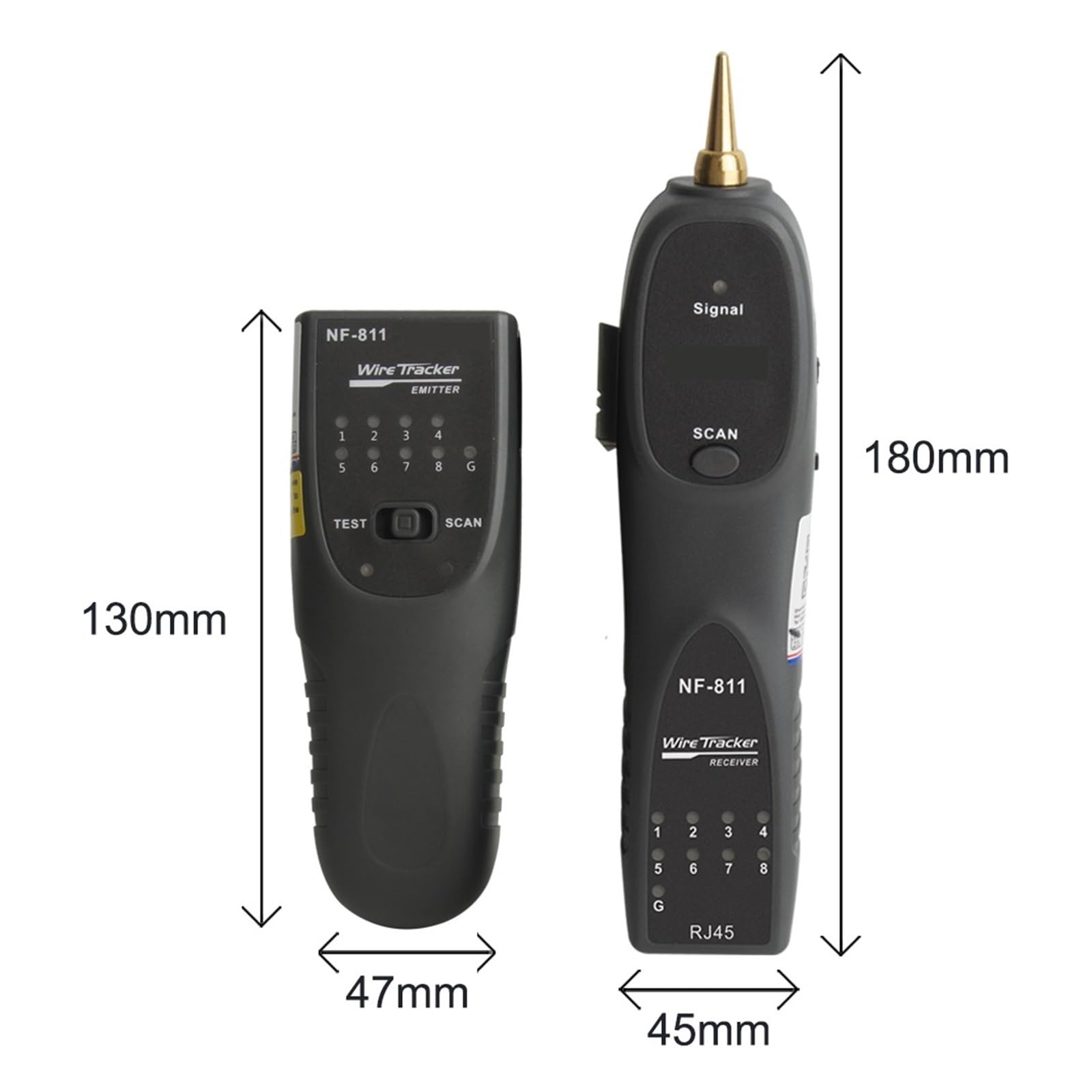 NF-811 Tester Kabli Sieciowych RJ11 RJ45 Lokalizator Przewodów Telefonicznych Z Tonerem Wykrywacz Ethernet Narzędzie Do Testowania Ciągłości Linii Dokładna Szybka Diagnostyka