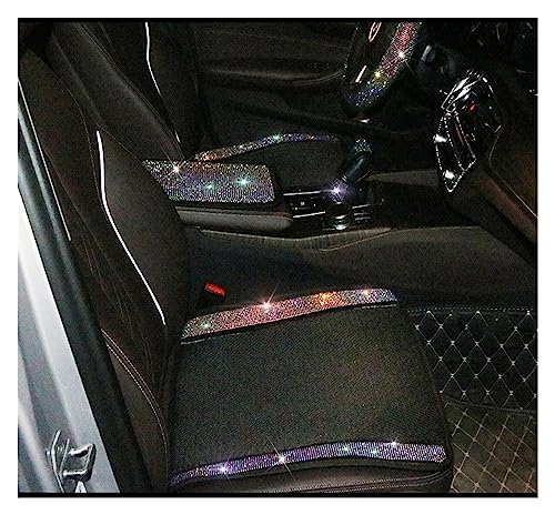 Housse de siege universelle auto strass colorés avec couvre accoudoir