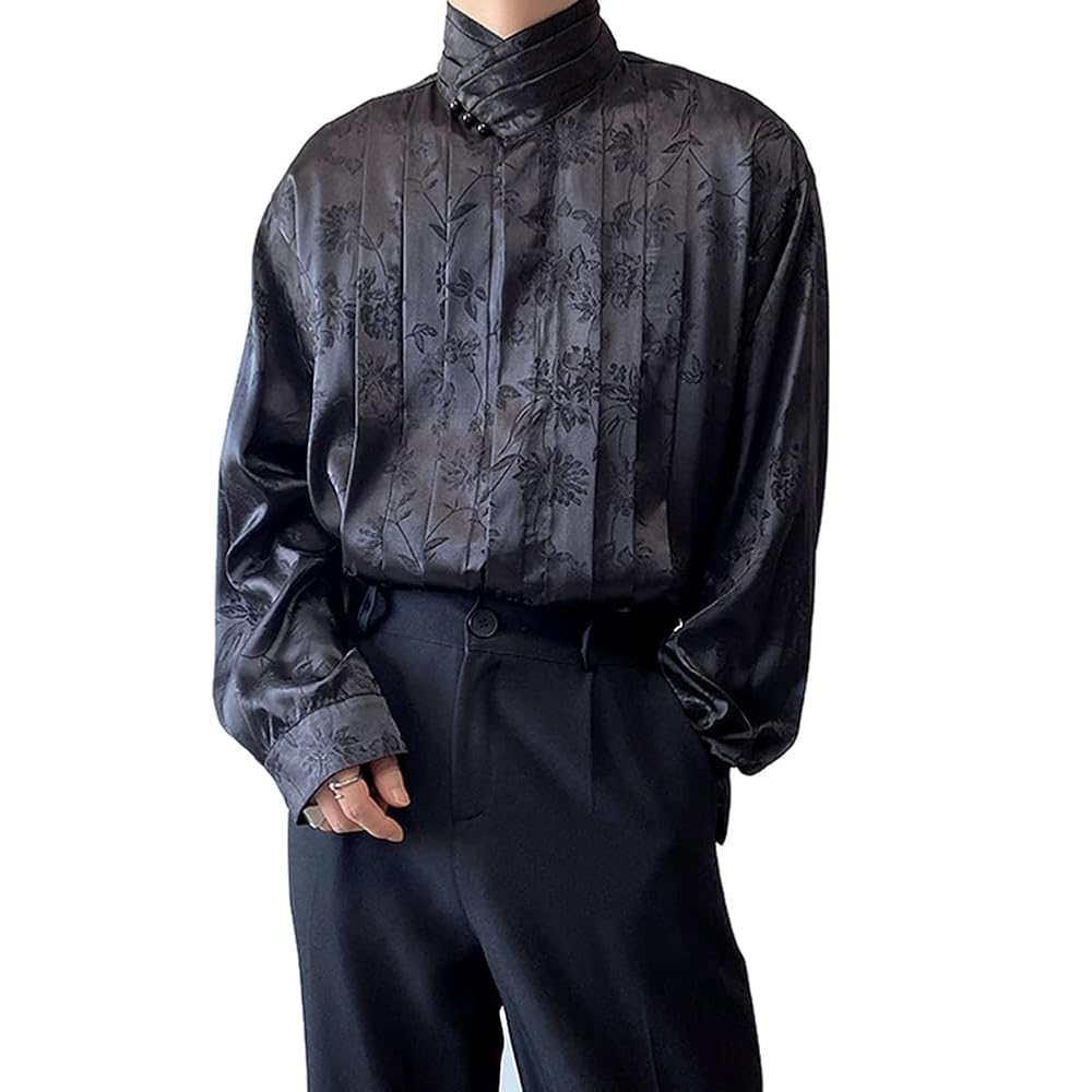 bluelea Silky jacquard blouse ブラック 89811ed7b81b77c76a6ba98265cb81