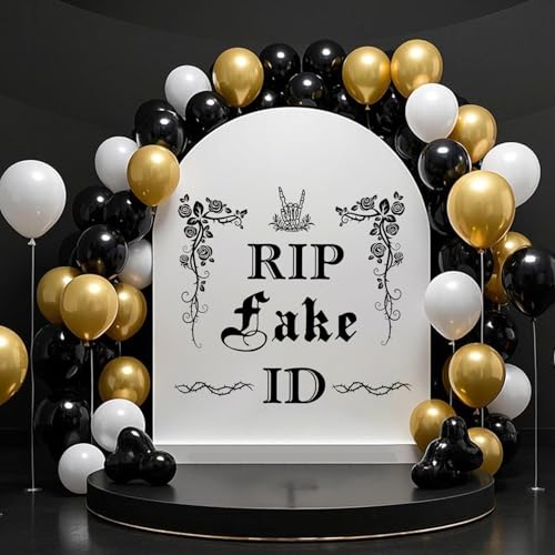 LANKBACK Rip Fake ID Decoración para Fiesta 21 Años Negra miniatura 1