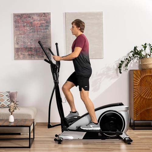 Hop-Sport HS-060C Ellipsentrainer Ergometer - Crosstrainer für Zuhause mit App-Steuerung, HRC-Funktion, 16 Widerstandsstufen - Elliptical Trainer max. Benutzergewicht 150 kg – Bild 4
