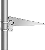 Vista 9 de Newpowa Soporte de montaje ajustable de ángulo universal, poste de brazo único, soportes de pared y tierra hasta 35 W panel solar