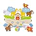 New Classic Toys - Noah's Ark Gioco di equilibrio , legno, Colore Multicolore, 10548