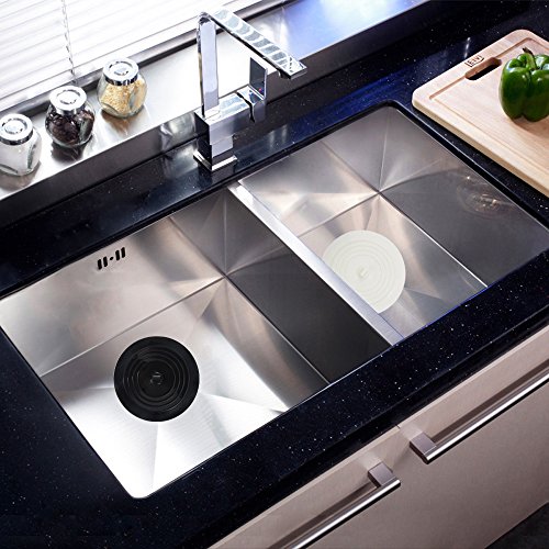 V-Top Tub Stopper 2 Pack, 6 Inches Large Silicone Drain Plug Hair Stopper Flat Suction Cover For Kitchen Sink, Bathroom And Laundry #TOP1