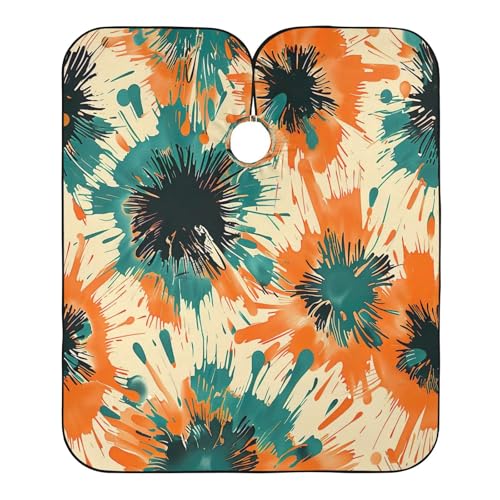 Capa Profesional de Corte de Cabello Impermeable Floral Abstracto miniatura 2