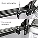 AA-Racks P-AC(4)-01 Set of 4 Aluminum C-Clamps for Non-Drilling Truck Rack & Camper Shell Installation-Black