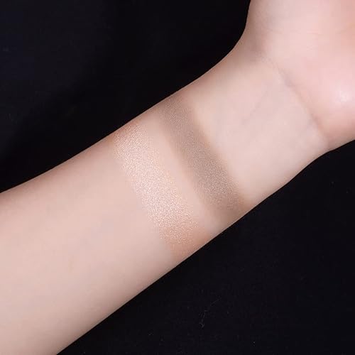 Miniatura 3 de ELLESY Paleta de maquillaje resaltador para esculpir la cara, paleta de contorno de resaltador, kit de maquillaje ligero, textura sedosa, paleta de