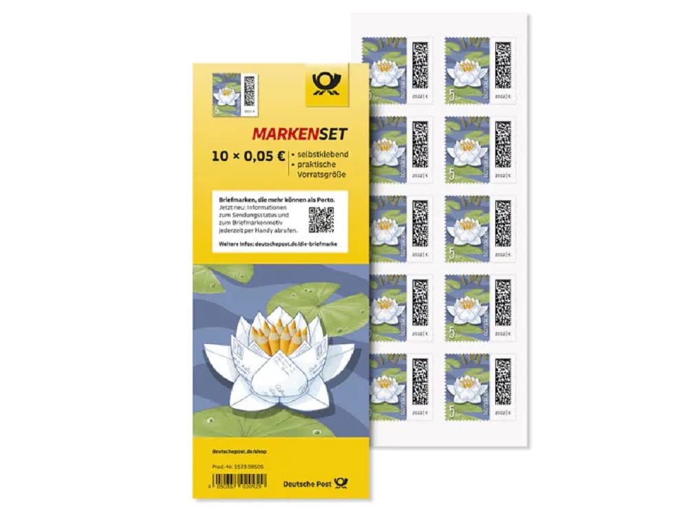 Deutsche Post Markenset Seebriefrose, Briefmarke zu 0,05 €, 10er-Set