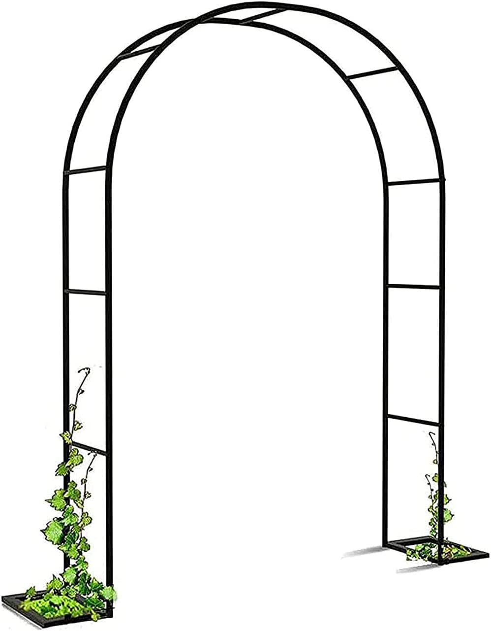 Garden Arch, Rose Arbor Metal, Flower Arches Frame, Outdoor Archway Garden for Climbing Roses and Plants, Wedding, Anniversary, Birthday Party,W1.8M*H2.2M