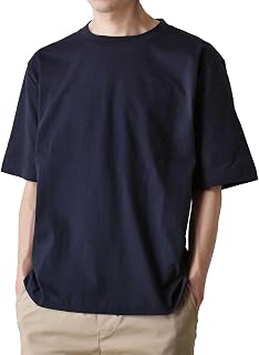 (アローナ)ARONA 無地 Tシャツ オーバーサイズ メンズ ５分袖 半袖 ストレッチ 6.6オンス /Y