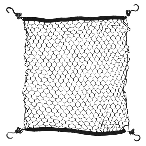 Generic Red de Carga para Carrito de Camping y Jardín, Plegable con Ganchos de Polipropileno Negro, Seguridad y Almacenamiento para Uso al Aire Libre y Camping