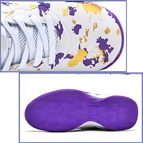 Men's 24 Basketball Shoes Fashion Printed Sneakers Purple #TOP2