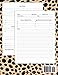 Session notes notebook for Therapist Counselors Coaches and Social worker, Customized Log Book To Record Client Problems, Progress, Plans For Psychotherapists | Leopard Spots cover design