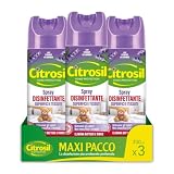 Citrosil Disinfettante Spray, Superfici e Tessuti, Elimina Fino al 99,9% di Virus e Batteri, Essenze di Lavanda, 300 ml x 3 Confezioni