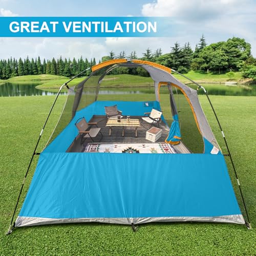Image of CAMPROS CP Upgraded 6 /8 Person Camping Tents, Waterproof Windproof Family Tent with Larger Mesh Windows & Door, Double Layer, Easy Set Up, All-Season Dome Tent with Top Rainfly & Carry Bag