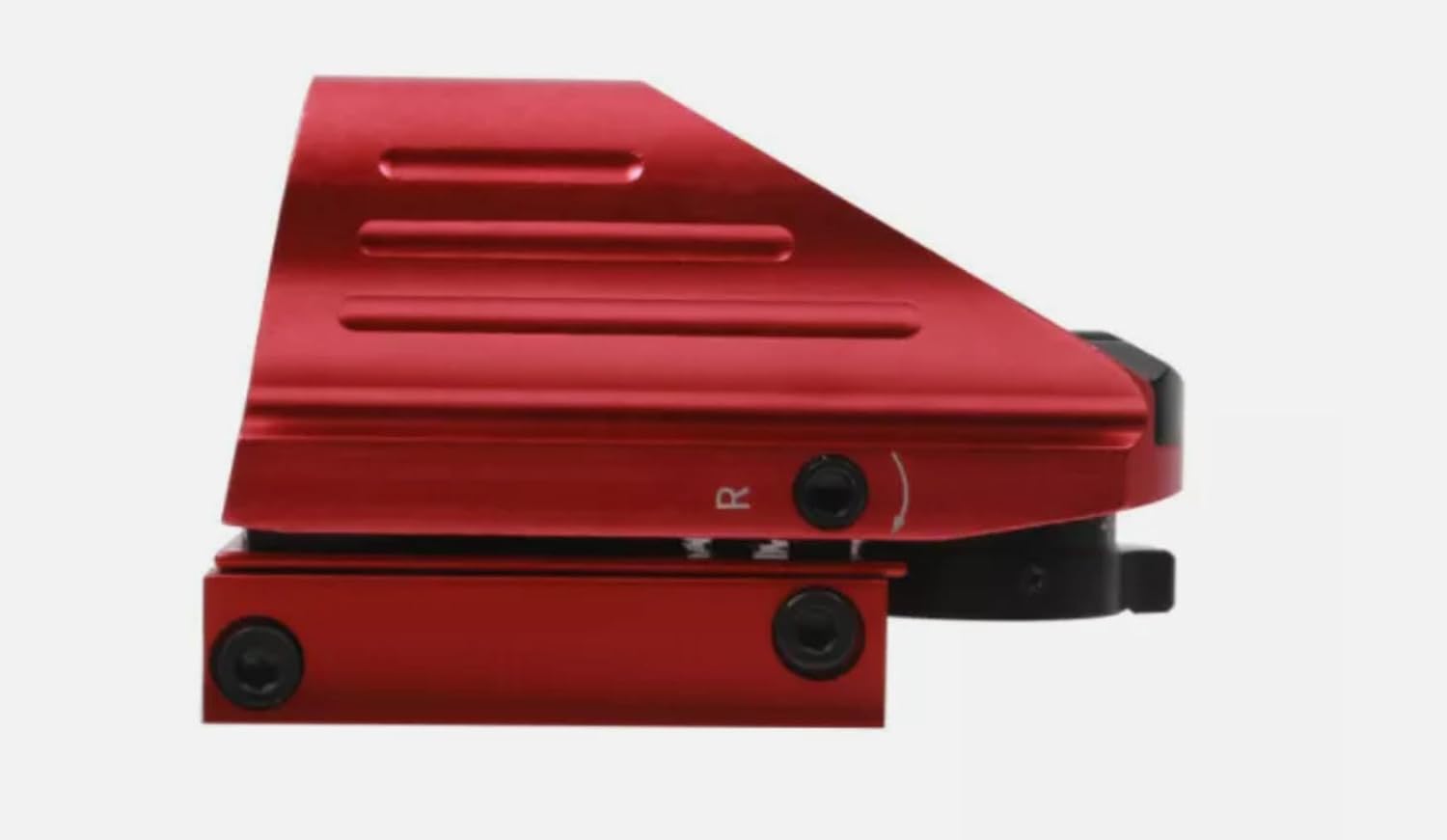 Premium Quality, Red and Green Reflex Micro Rifle Scope Dot Sight with 4 Different Reticles, Red Anodized Finish for Picatinny Rail Mount (New Version)