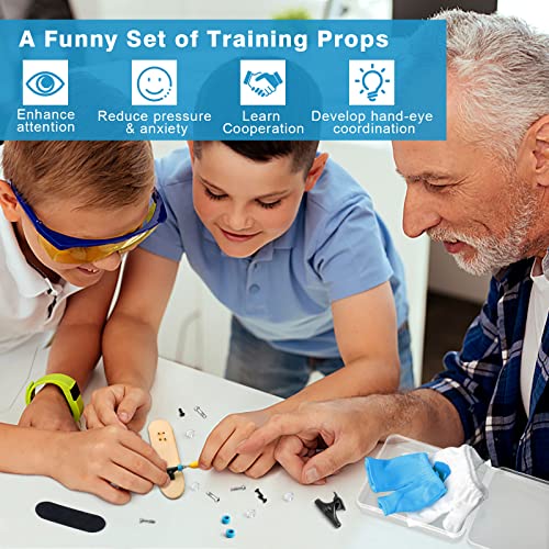 Ketiee Finger Skateboard Set, Diy Assembly Maple Wood Fingerboard With Finger Pant Clothes Accessories Tool Kit, Skate Board Fingertip Movement Party Favors Mini Finger Toy For Kids Gifts #TOP4